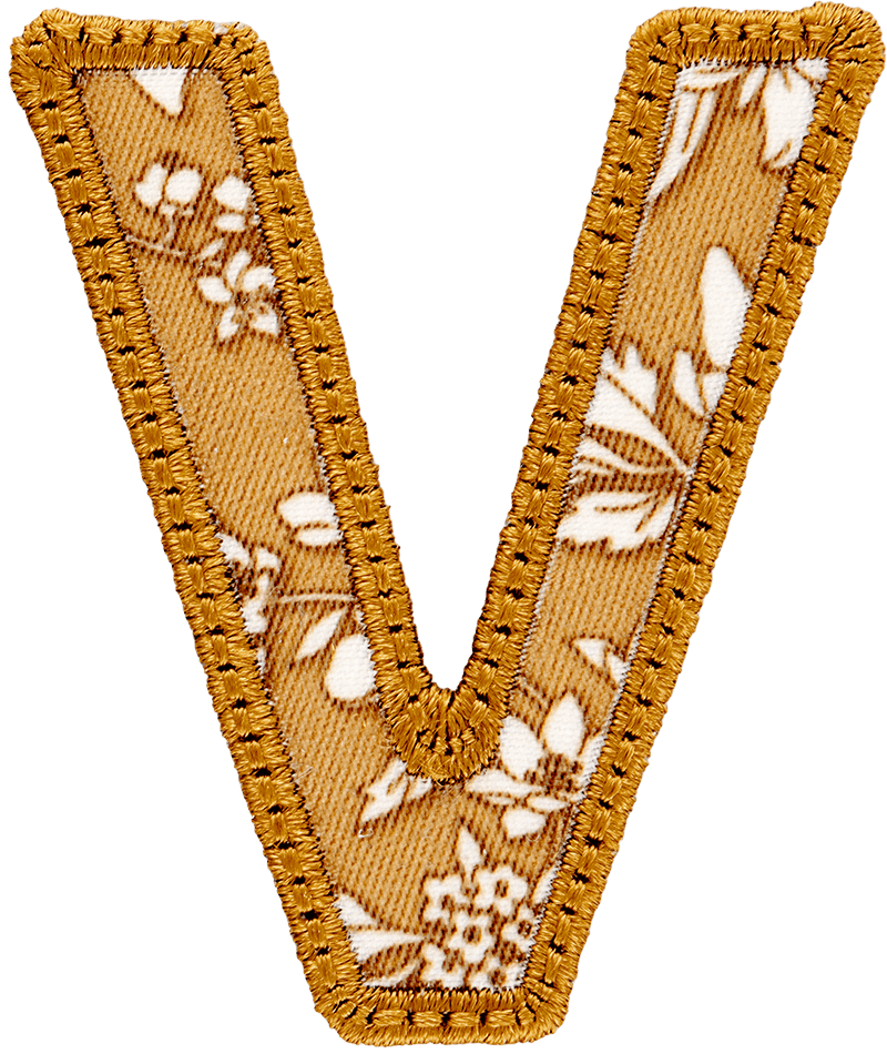 Cotswolds Floral Letter Patch