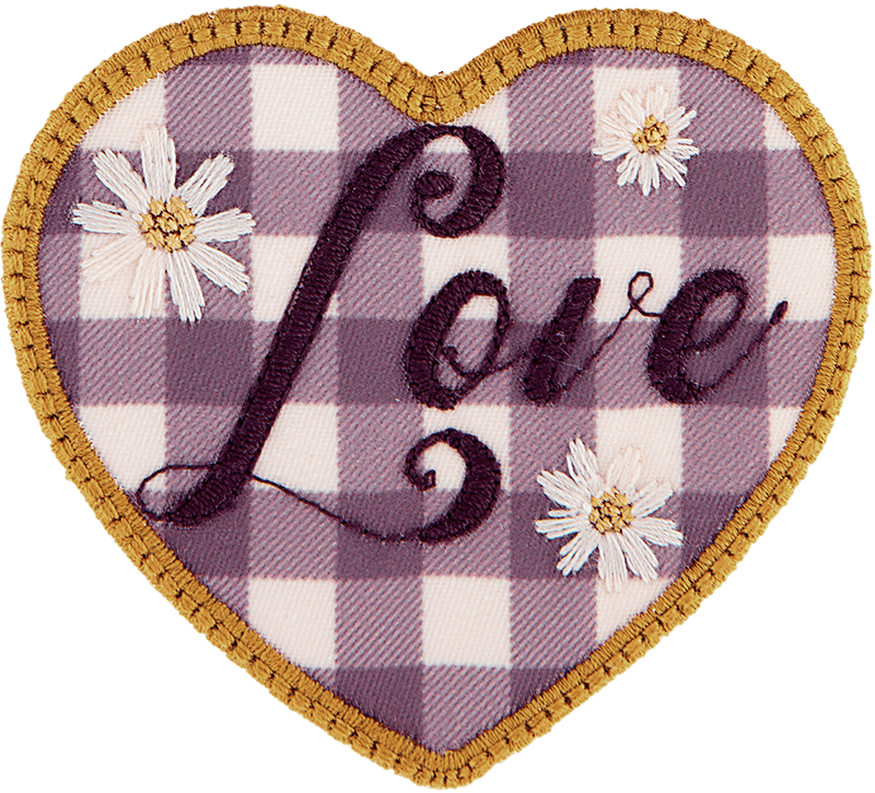 Gingham Love Patch