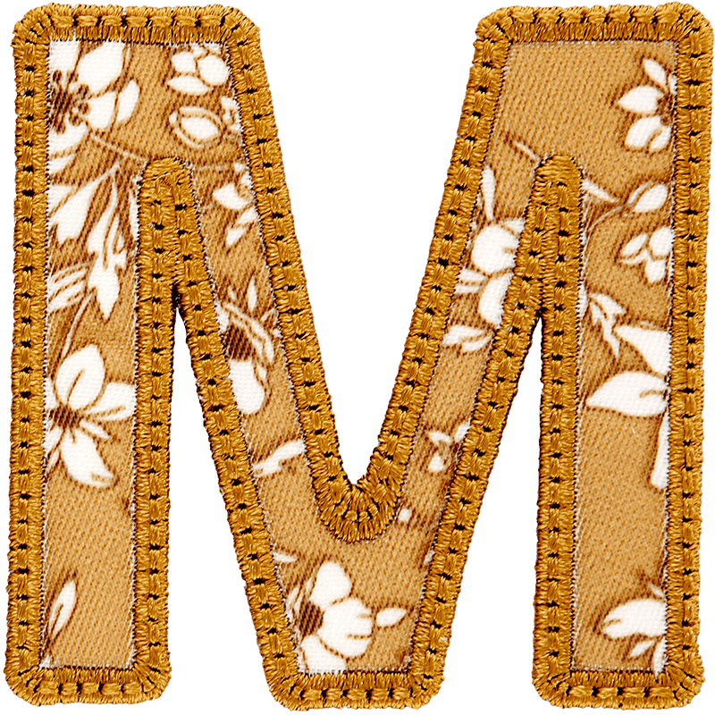 Cotswolds Floral Letter Patch
