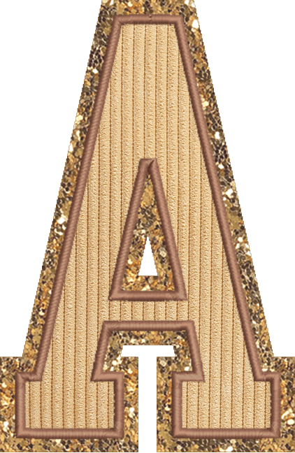 Jumbo Apple Pie Varsity Letter Patch