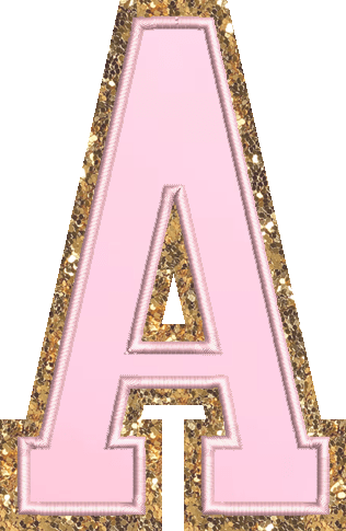 Jumbo Flamingo Glitter Varsity Letter Patch