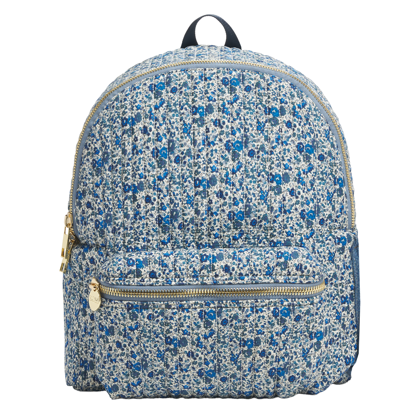 Backpack with Water Bottle Holder Made with Liberty Fabric