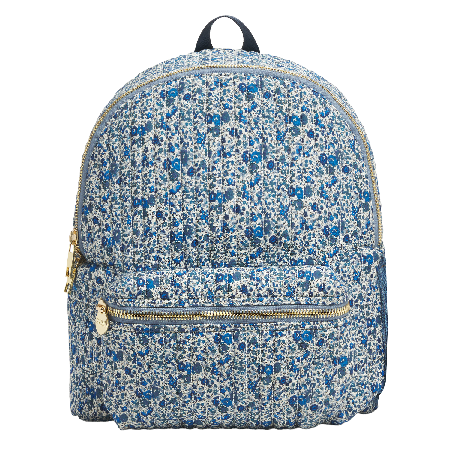 Backpack with Water Bottle Holder Made with Liberty Fabric