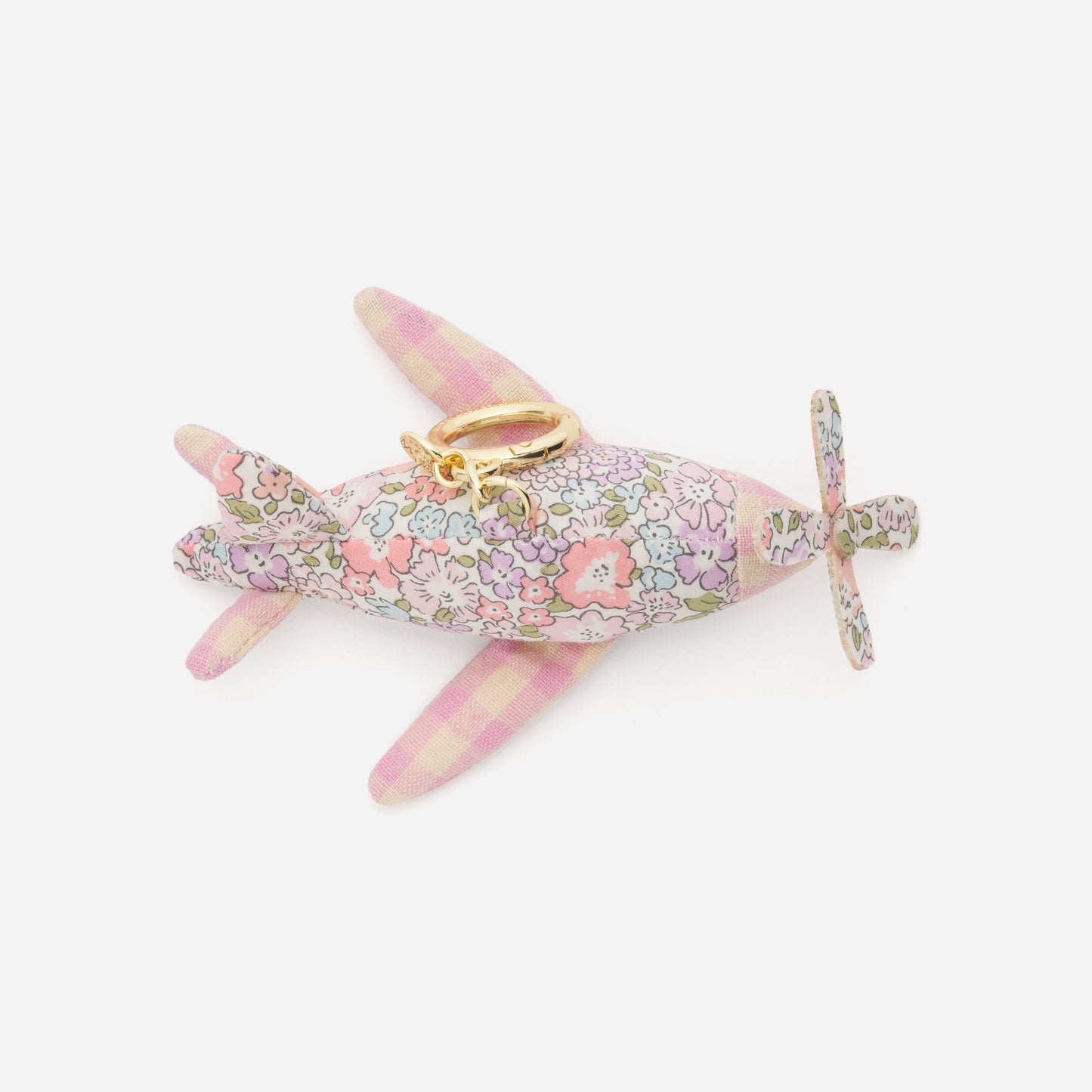 Puffy Airplane Bag Charm Made with Liberty Fabric - Stoney Clover Lane
