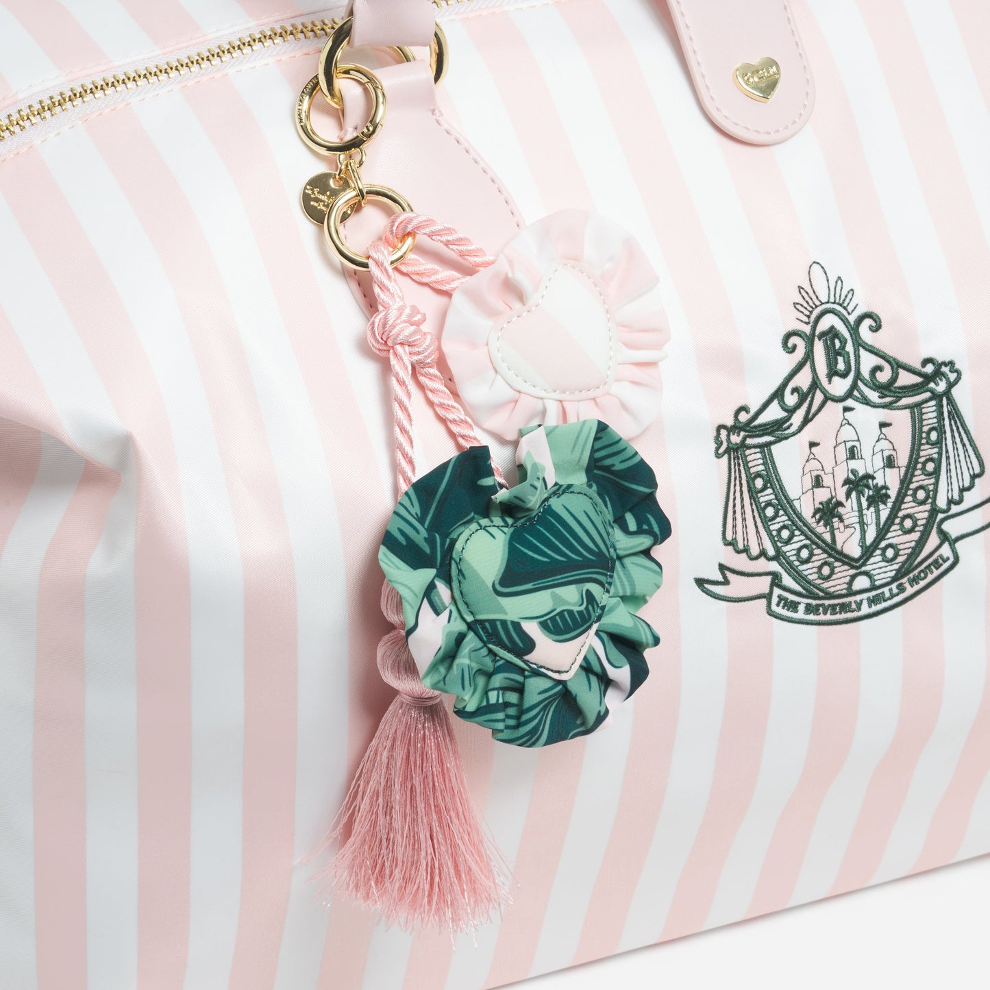 Beverly Hills Hotel Puffy Heart Bag Charm Cluster