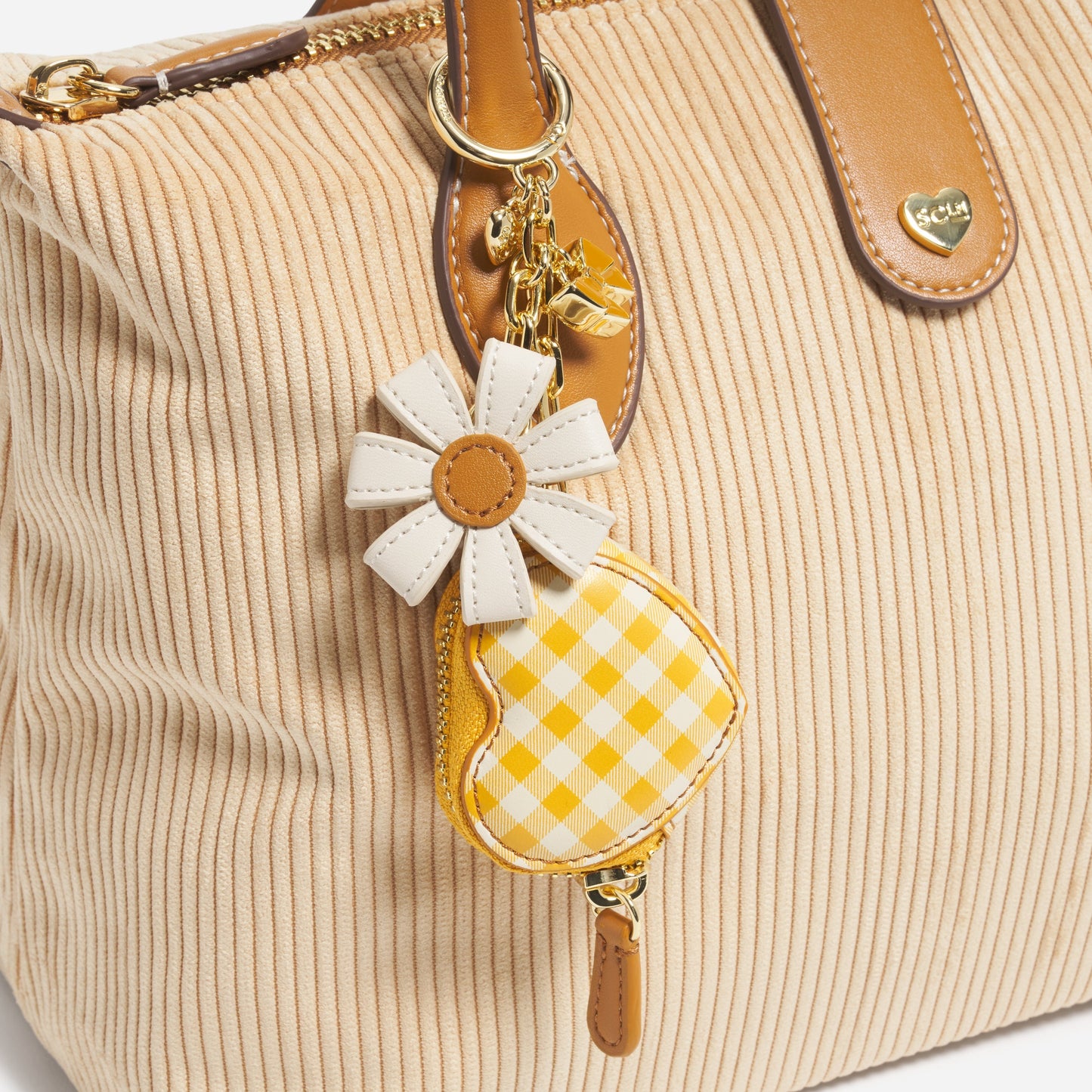 Mini Heart Pouch Bag Charm