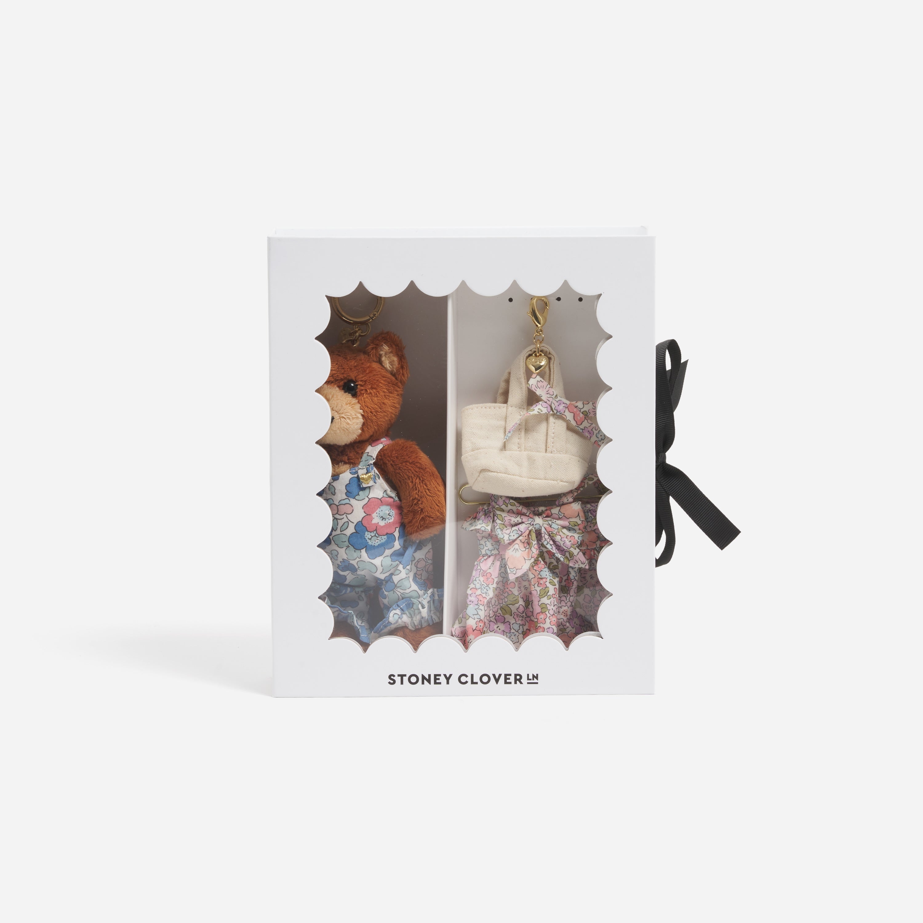 Bear Bag Charm Made with Liberty Fabric - Stoney Clover Lane