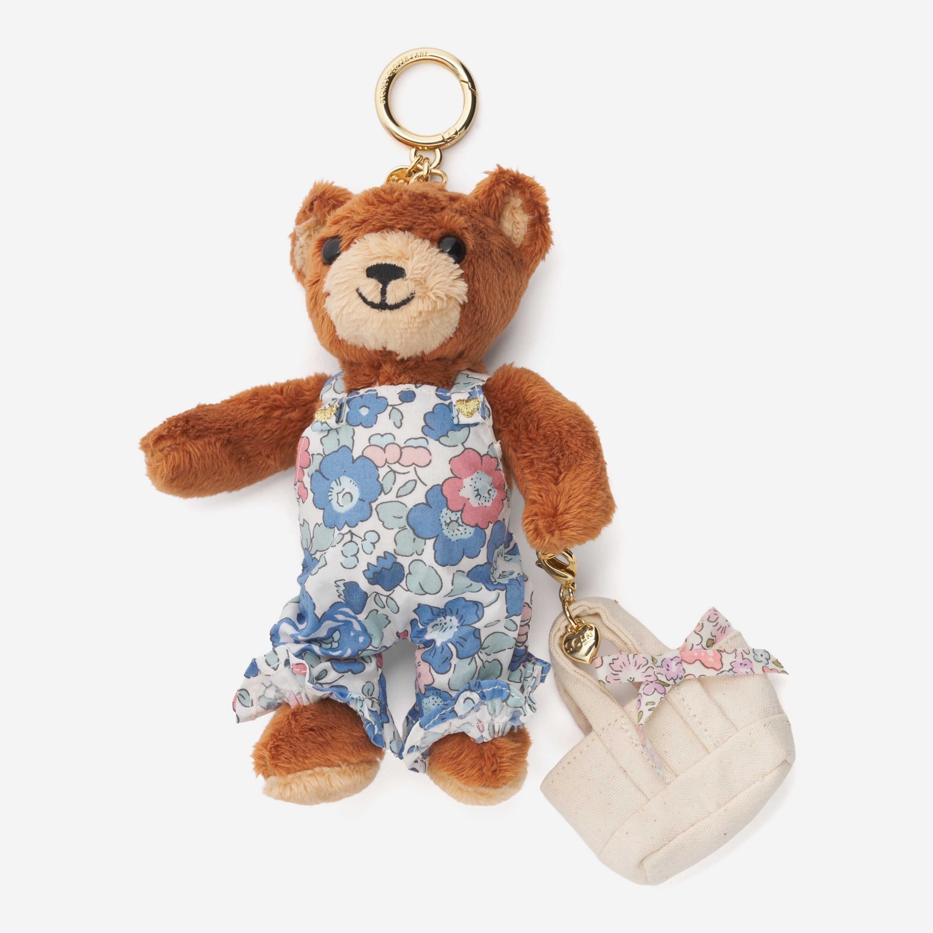 Bear Bag Charm Made with Liberty Fabric - Stoney Clover Lane