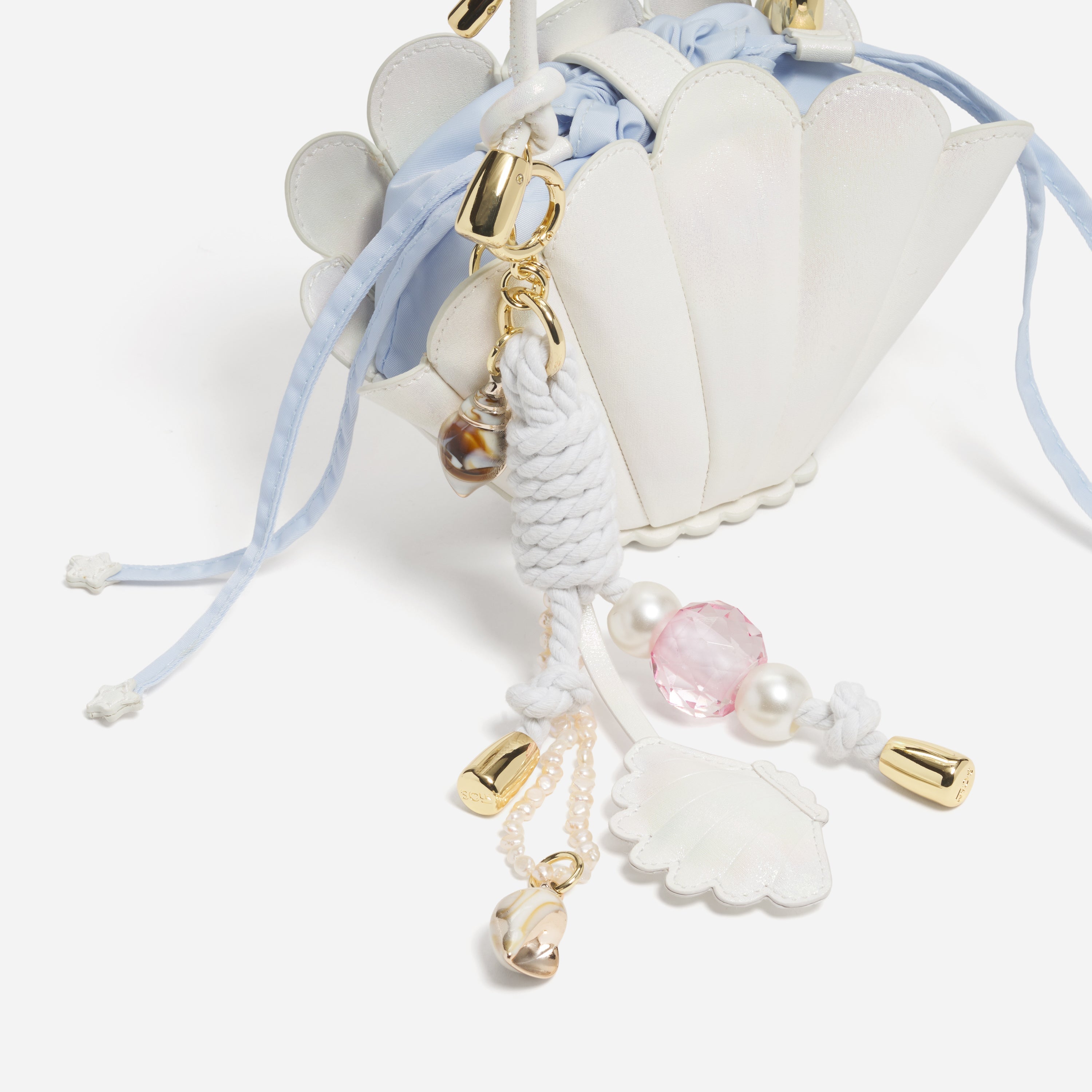 Seashell Bag Charm Cluster