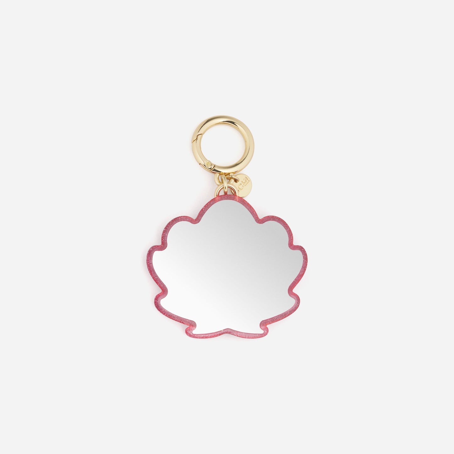 Shell Mirror Bag Charm