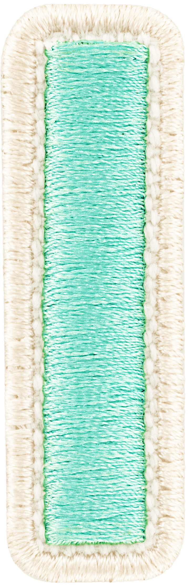 Cotton Candy Rolled Embroidery Letter Patch