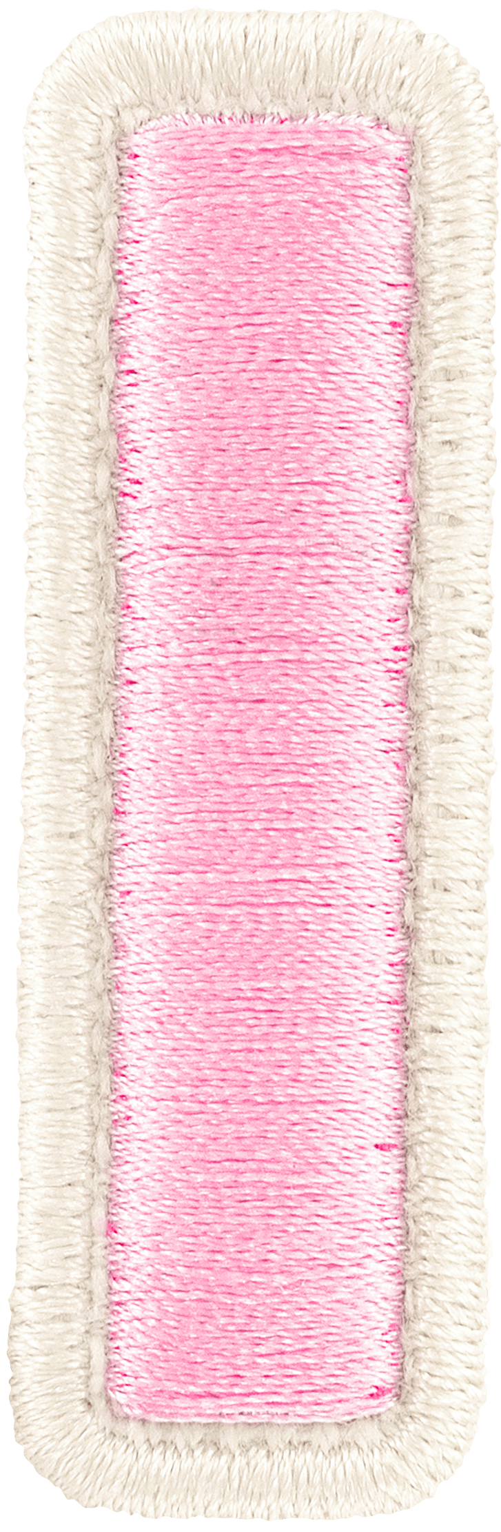 Flamingo Rolled Embroidery Letter Patch