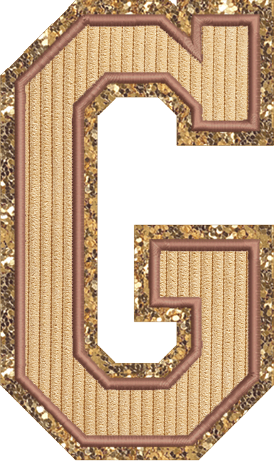 Jumbo Apple Pie Varsity Letter Patch