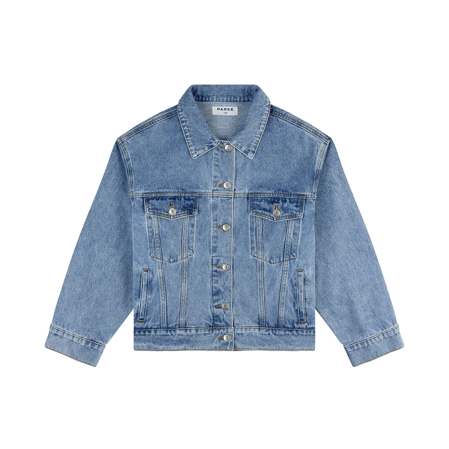 Oversized Vintage Wash Denim Jacket