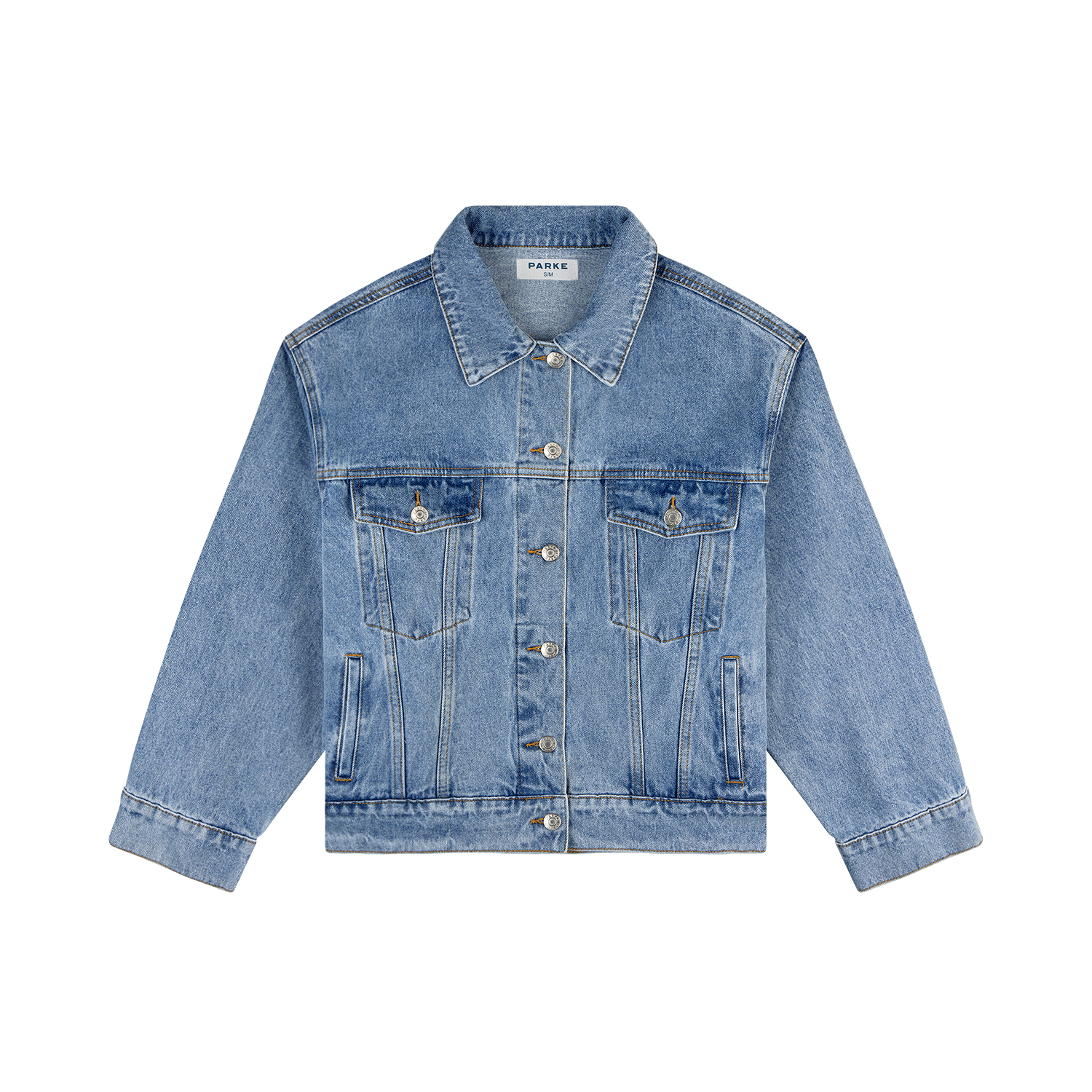 Oversized Vintage Wash Denim Jacket