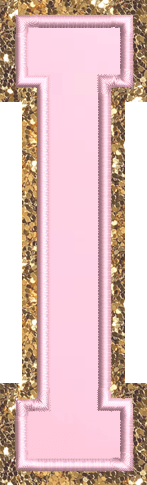 Jumbo Flamingo Glitter Varsity Letter Patch