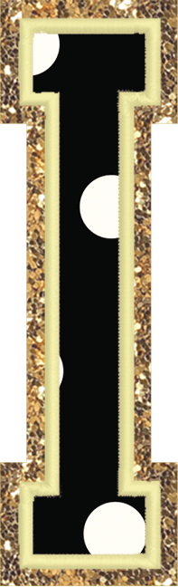 Jumbo Noir Dot Varsity Letter Patch - Stoney Clover Lane