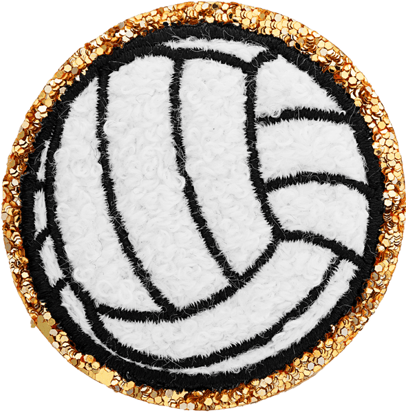 Glitter Varsity Volleyball Patch
