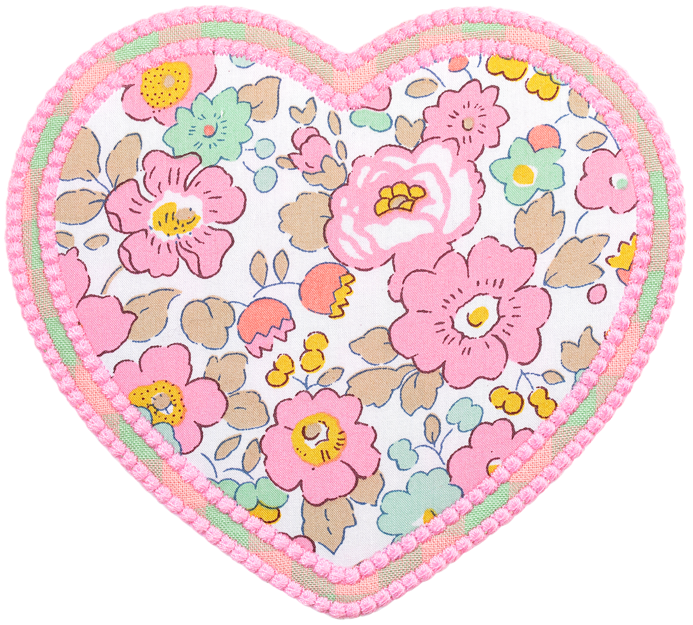 Customizable Heart Patch Made with Liberty Fabric