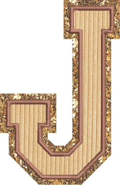 Jumbo Apple Pie Varsity Letter Patch
