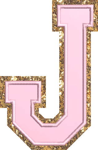 Jumbo Flamingo Glitter Varsity Letter Patch