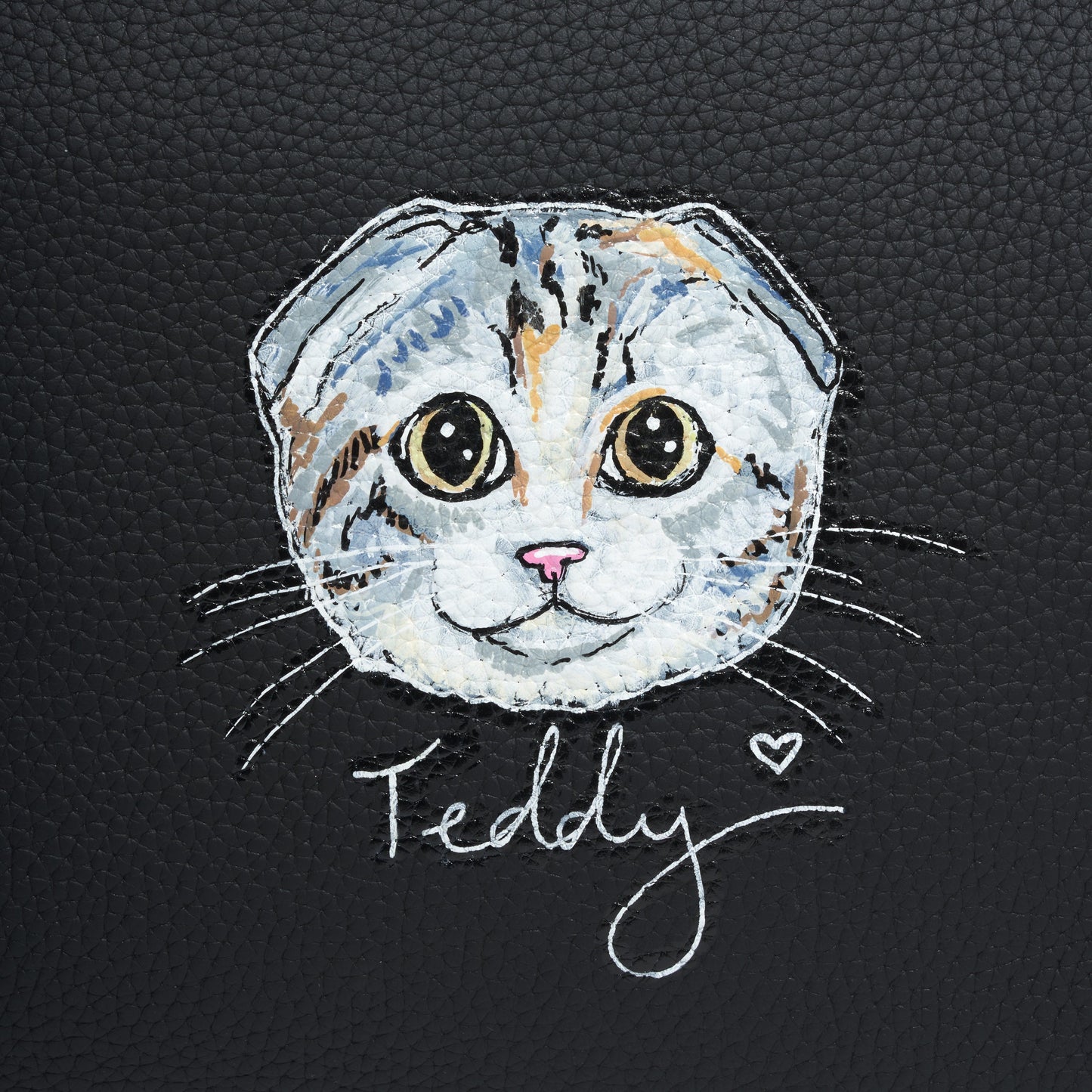 Custom Hand Painted Pet Face and Name Henrietta Tote