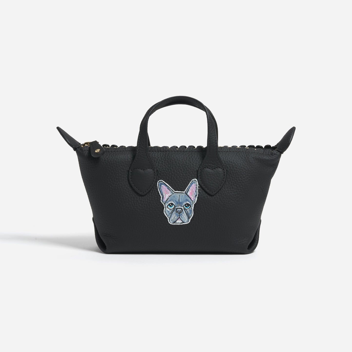 Custom Hand Painted Pet Face Pittsford Pouchette Crossbody Bag 19