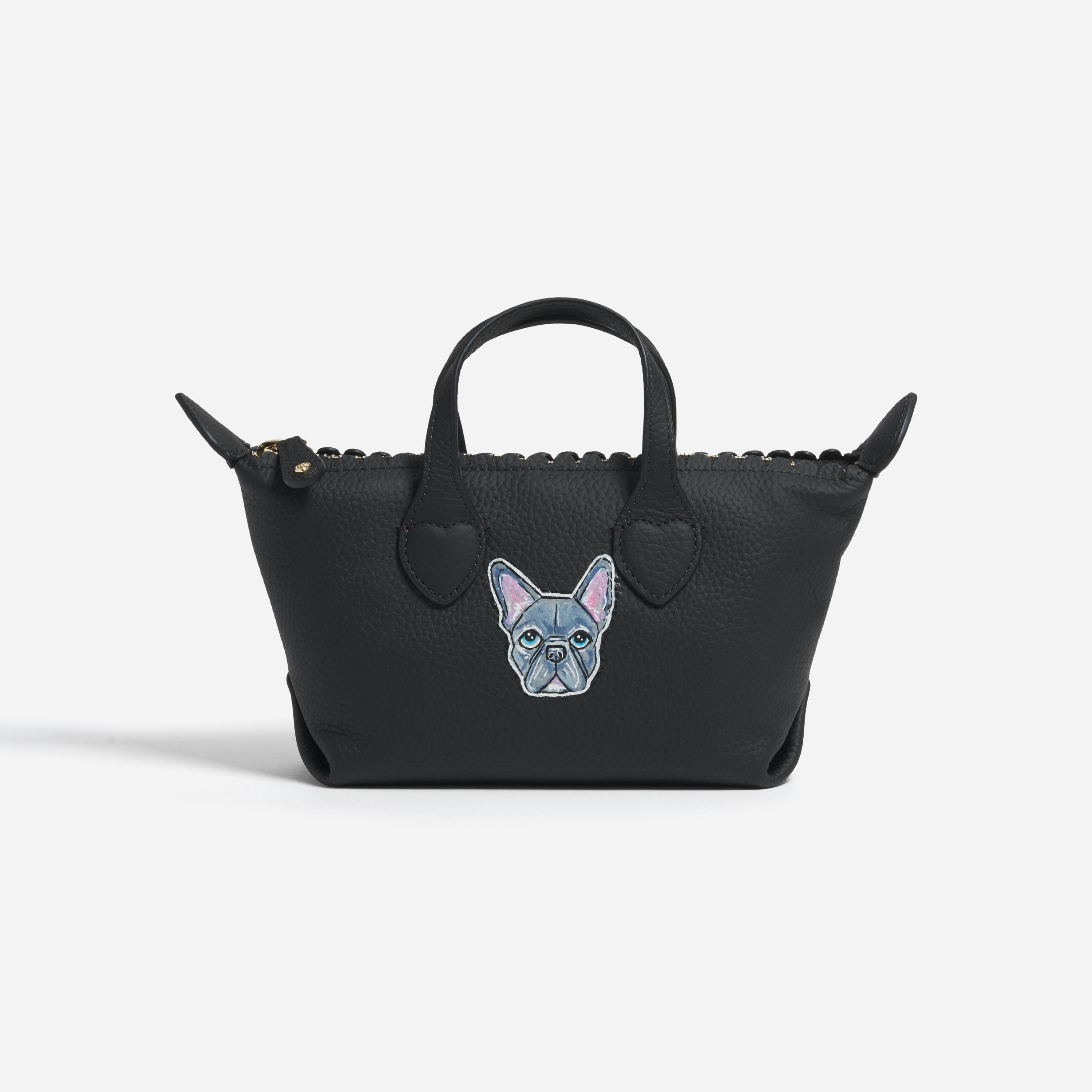 Custom Hand Painted Pet Face Pittsford Pouchette Crossbody Bag 19