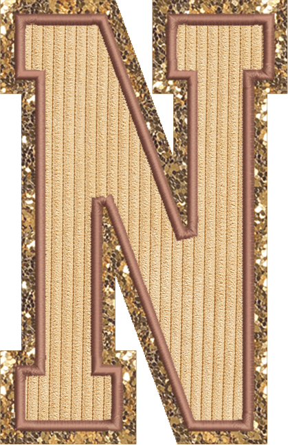 Jumbo Apple Pie Varsity Letter Patch
