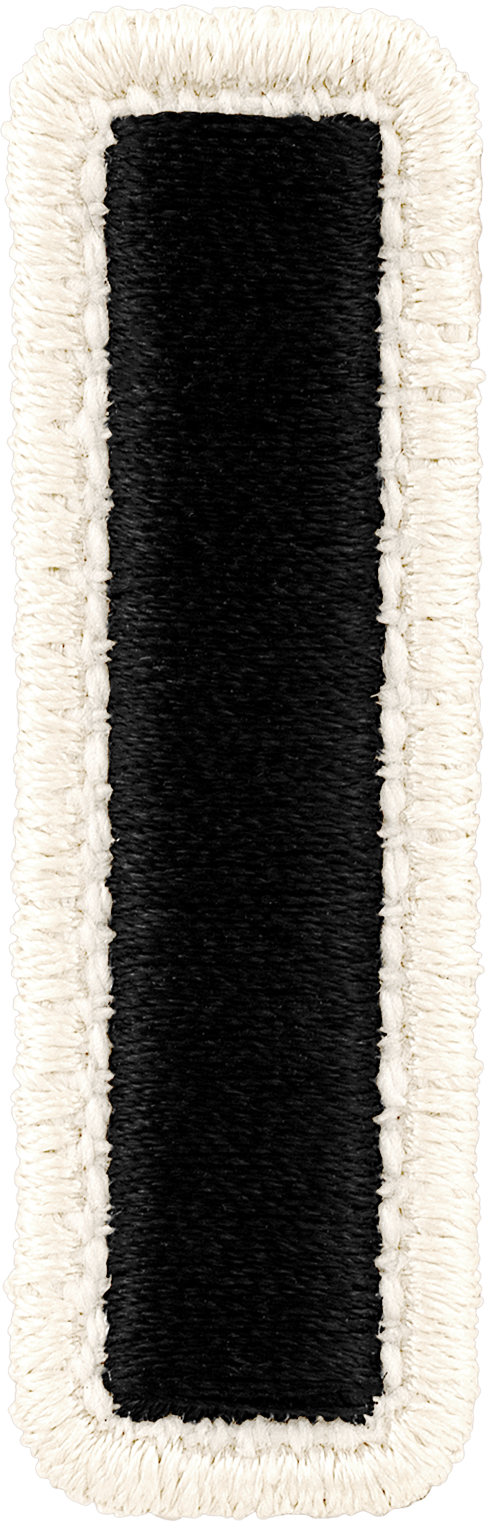 Noir Rolled Embroidery Letter Patch