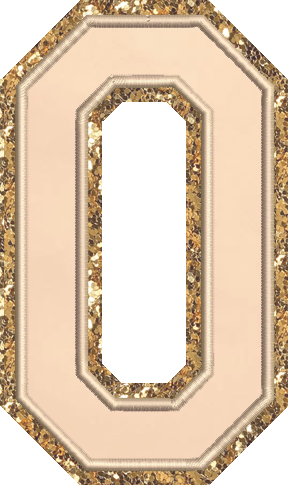 Jumbo Sand Glitter Varsity Letter Patch