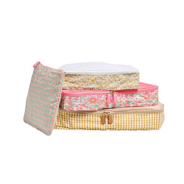 Packing Cubes Made with Liberty Fabric (Set of 5)