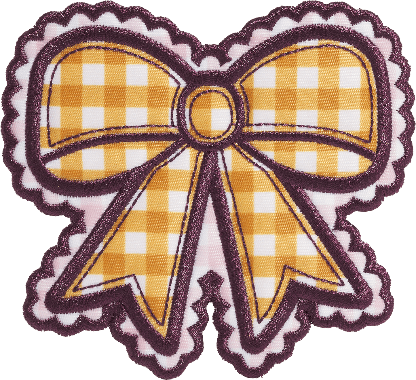 Bow Gingham Patch