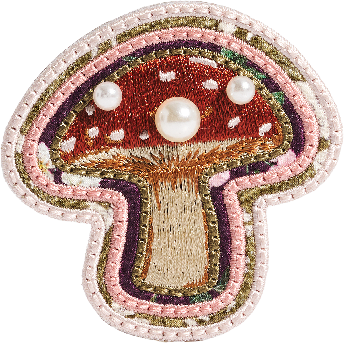 Mushroom Patch Made with Liberty Fabric