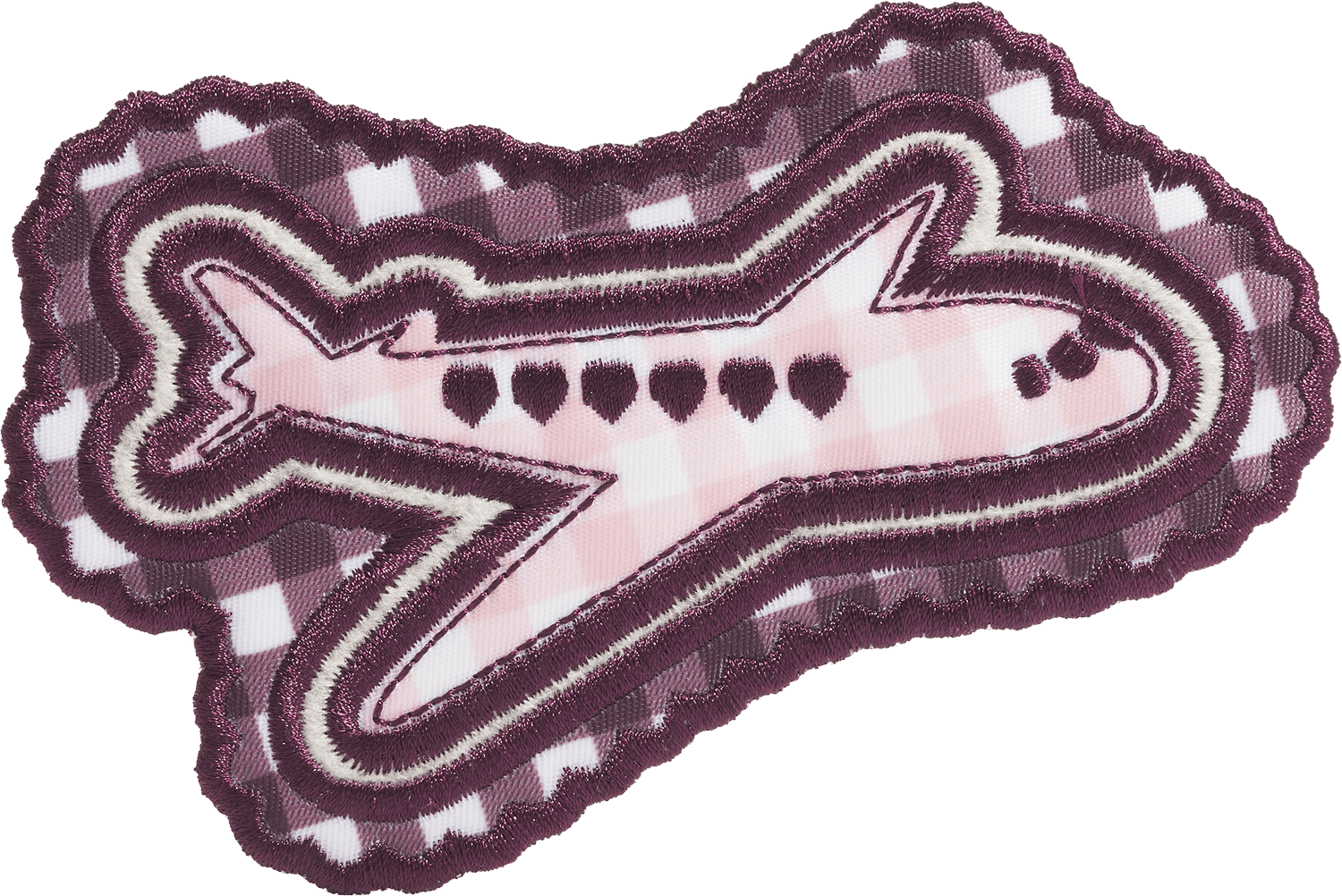 Airplane Gingham Patch
