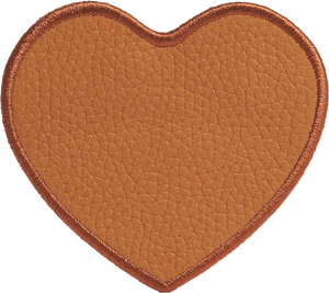 Customizable Leather Heart Patch