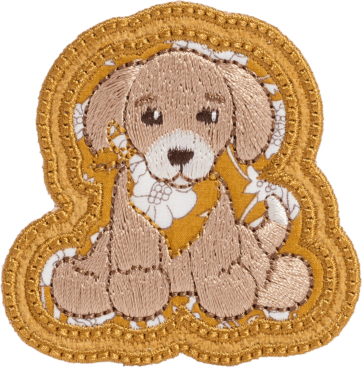 Puppy Patch Made with Liberty Fabric
