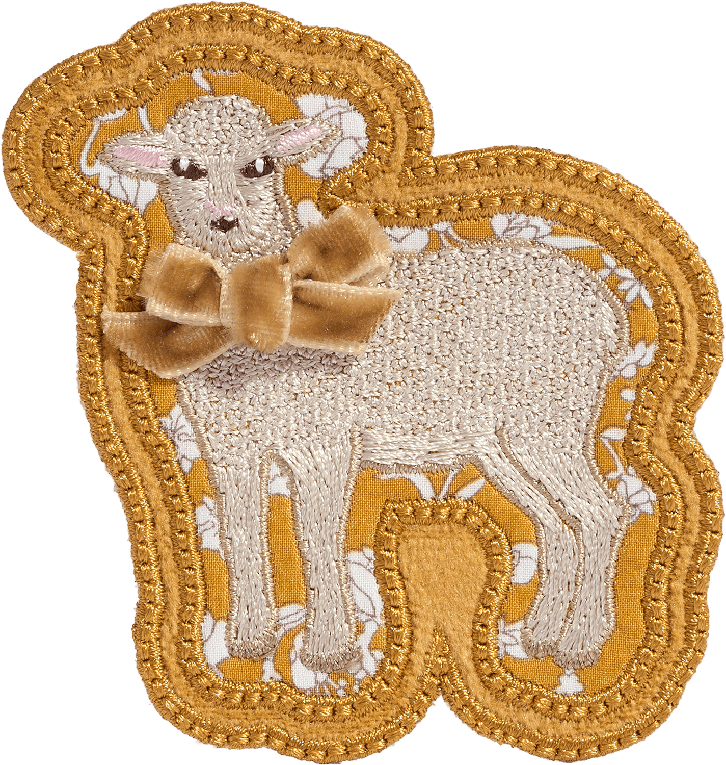 Lamb Patch Made with Liberty Fabric