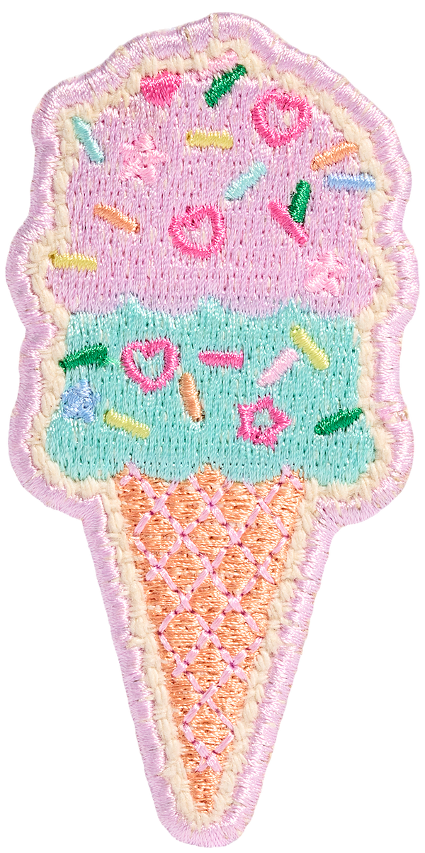 Double Scoop Ice Cream Cone Patch