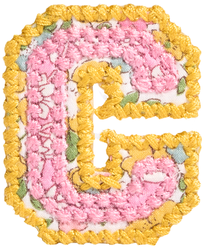 Letter Patch Made with Liberty Fabric