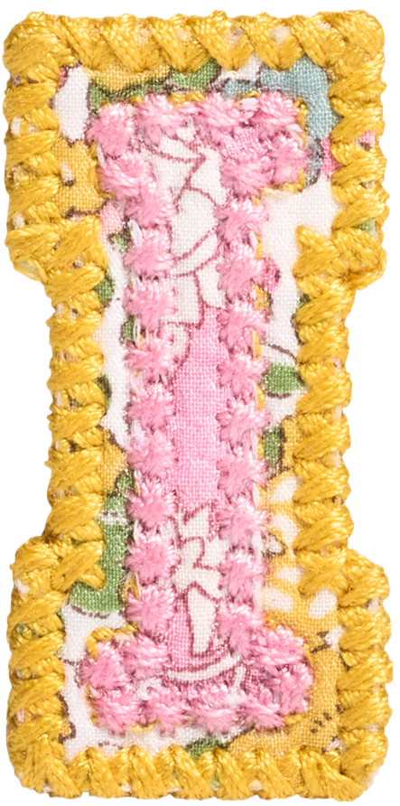 Letter Patch Made with Liberty Fabric