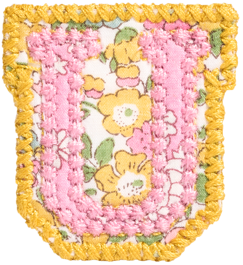 Letter Patch Made with Liberty Fabric