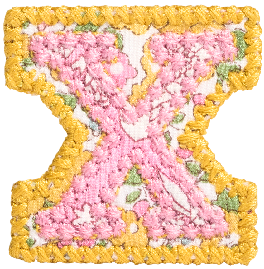 Letter Patch Made with Liberty Fabric