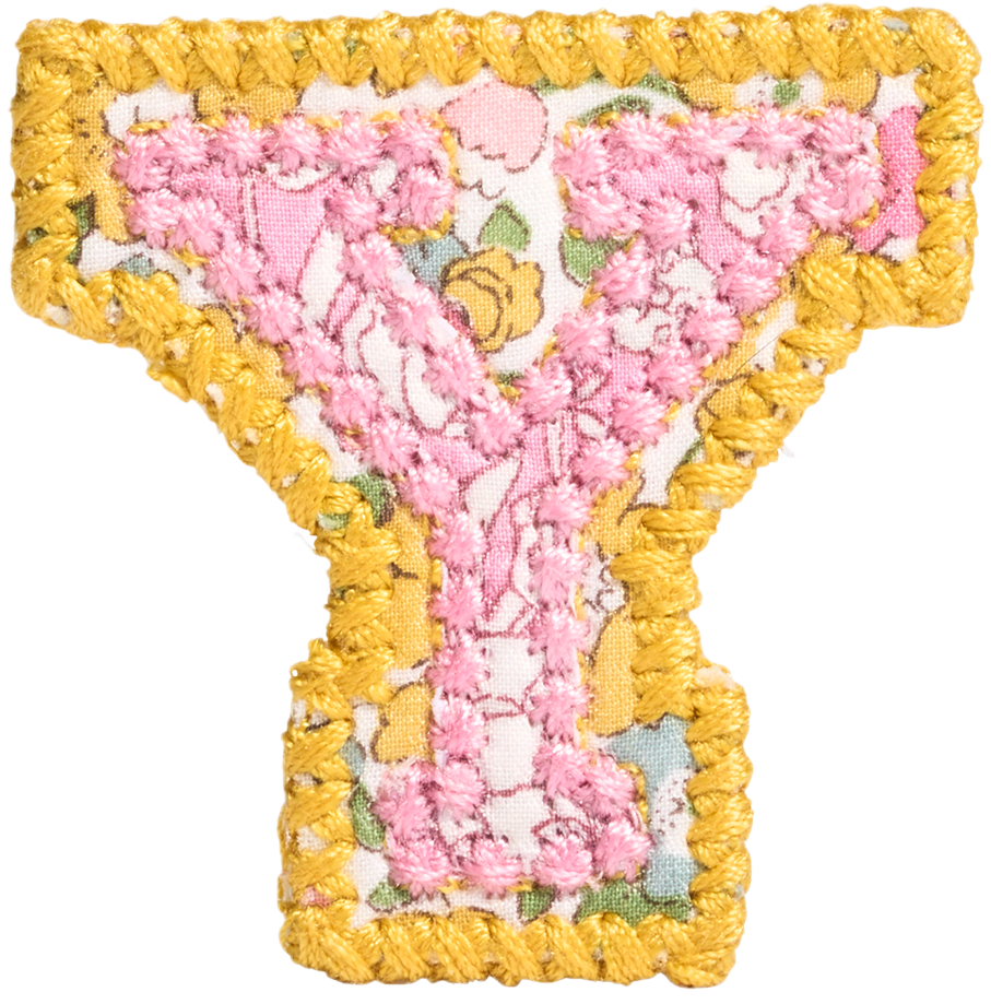 Letter Patch Made with Liberty Fabric