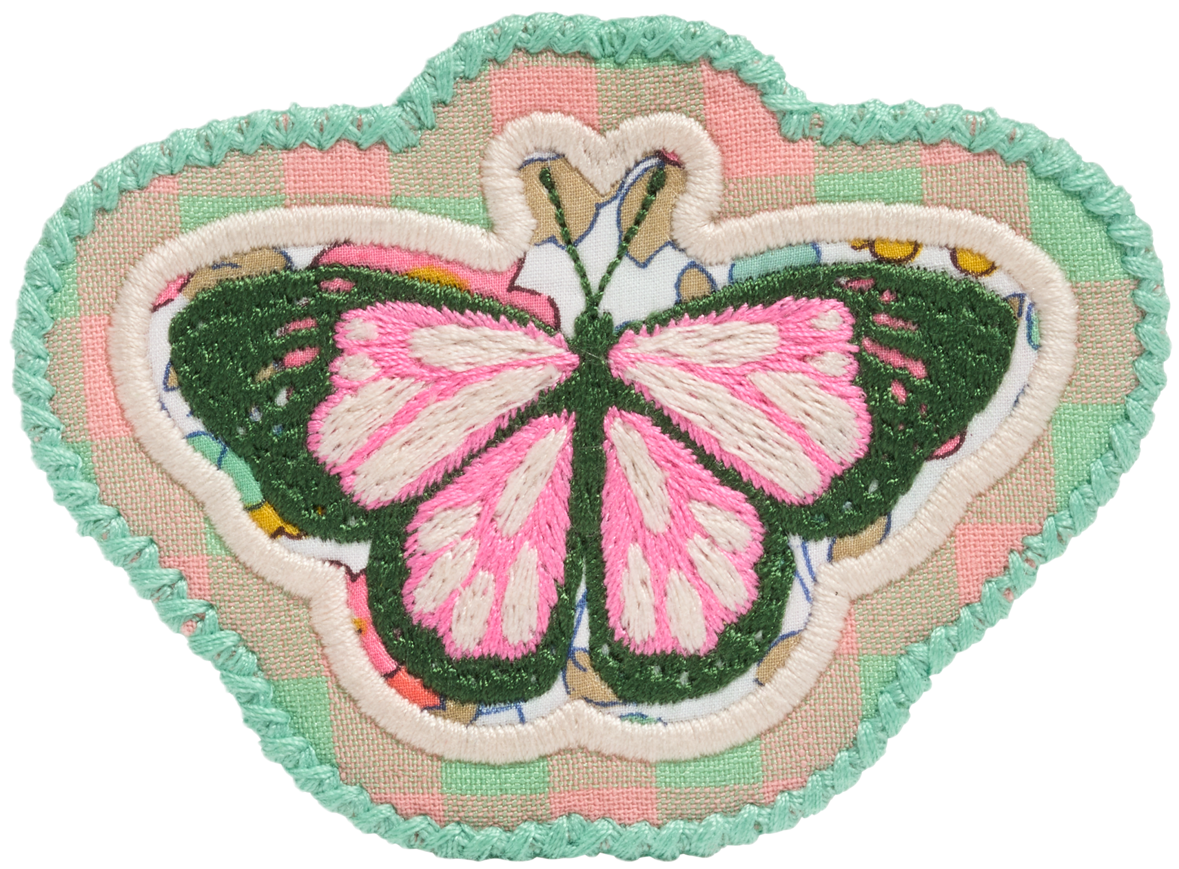 Butterfly Patch Made with Liberty Fabric