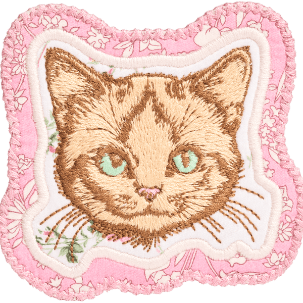 Kitty Patch Made with Liberty Fabric