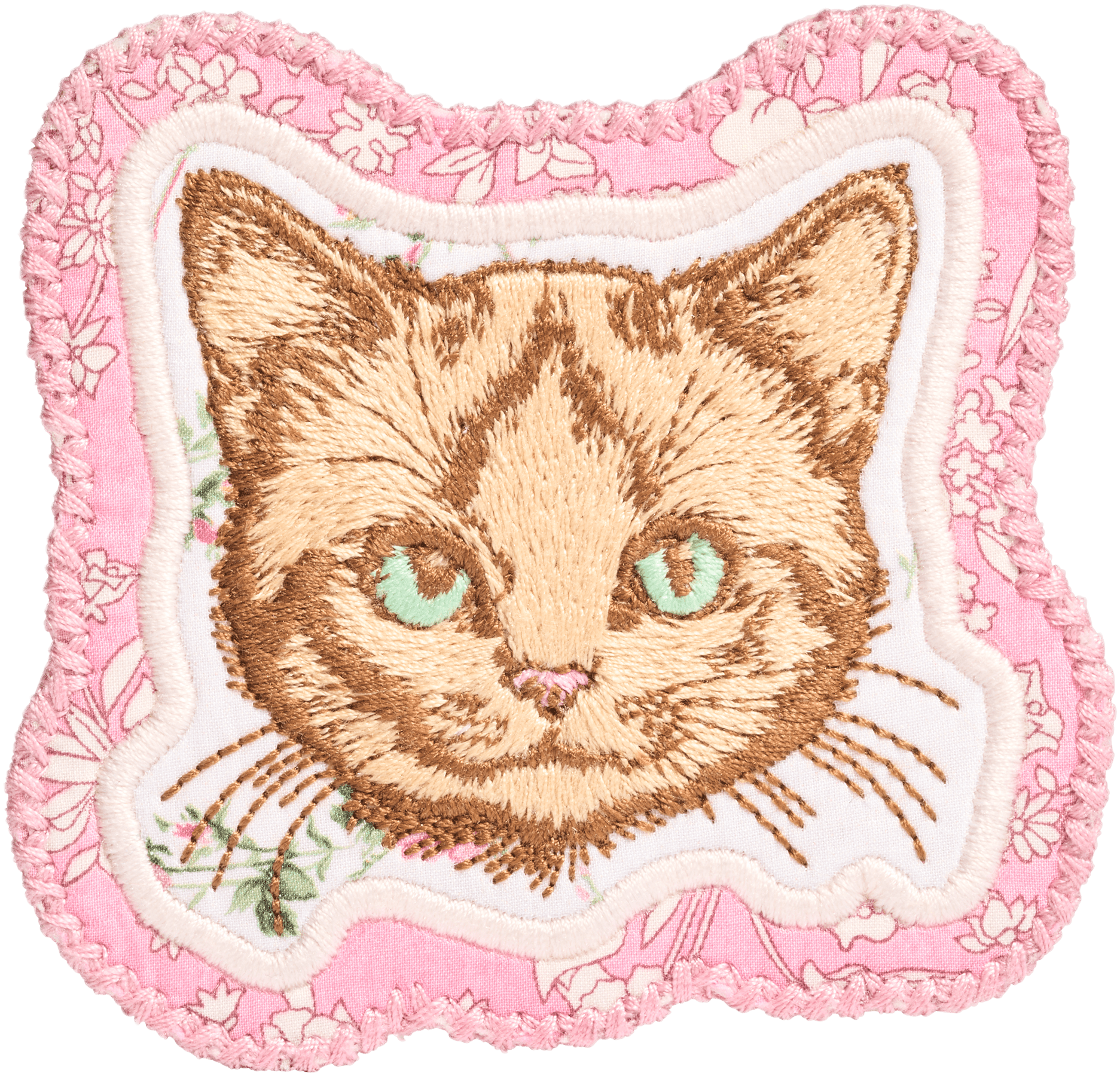 Kitty Patch Made with Liberty Fabric