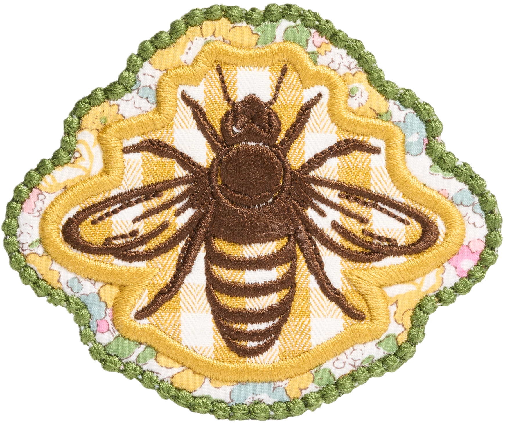 Bumblebee Patch Made with Liberty Fabric