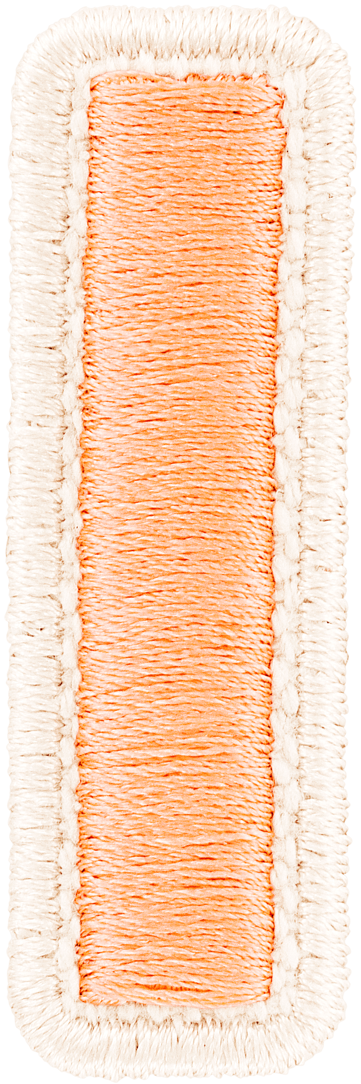 Peach Rolled Embroidery Letter Patch
