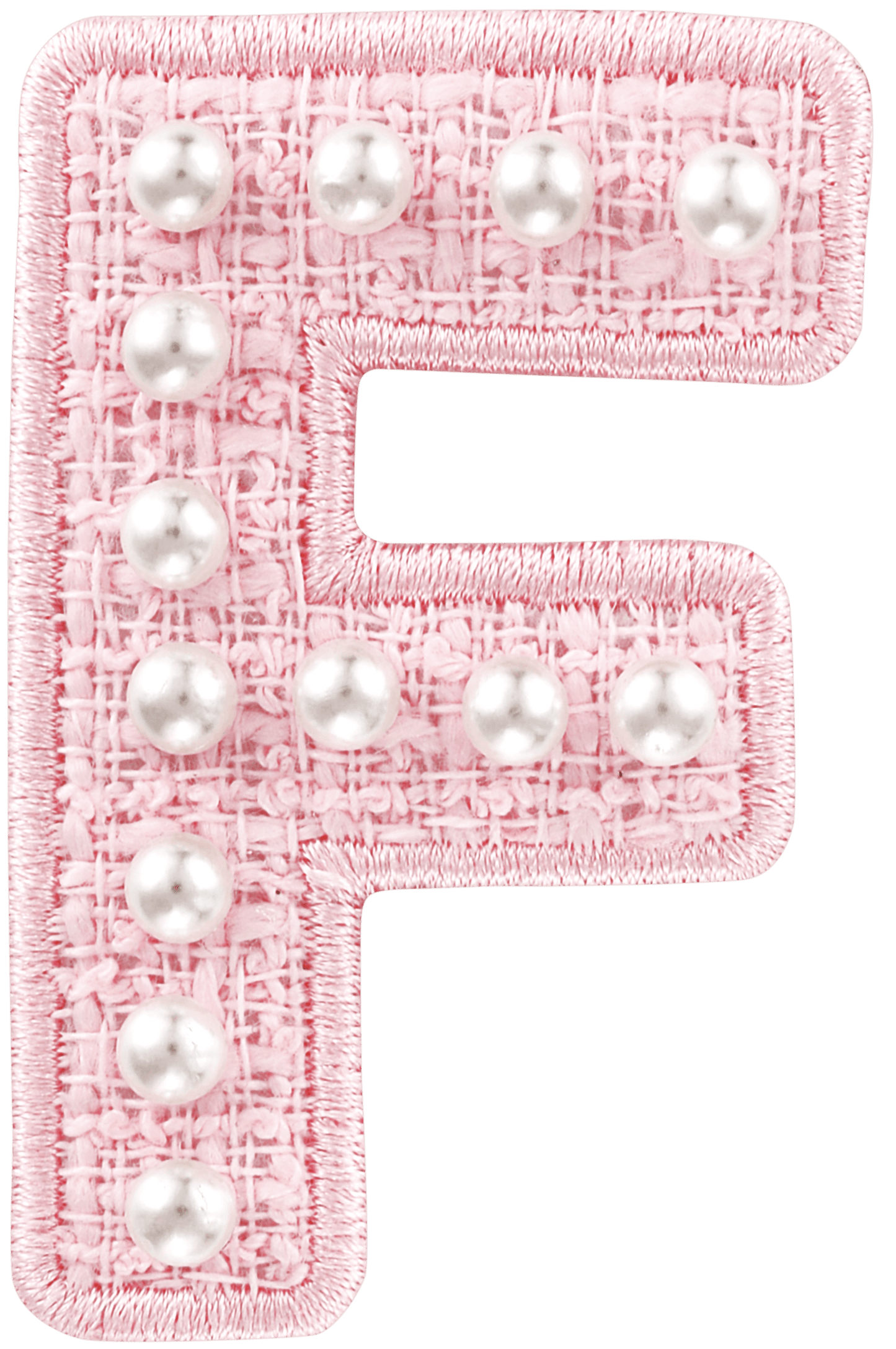 Pink Pearl Letter Patch